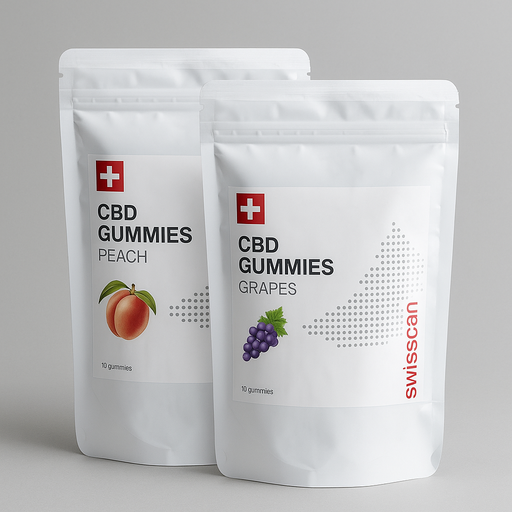 swisscan CBDグミサプリ -ピーチ 60粒 １か月用